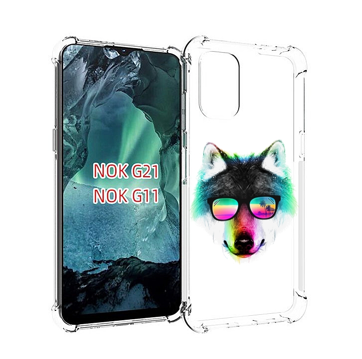

Чехол Mypads Радужный Волк Для Nokia G11/G21, Прозрачный, Tocco