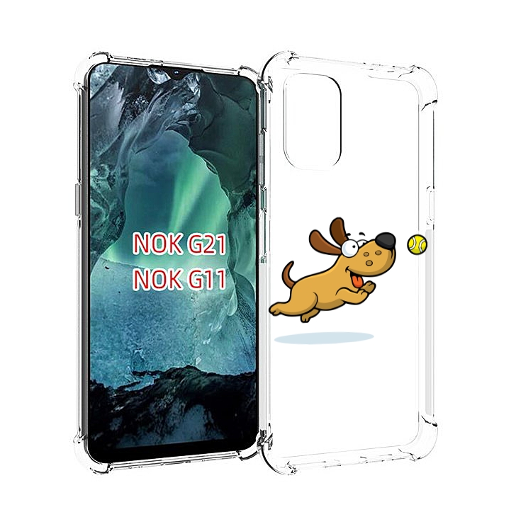 

Чехол Mypads Пёсик Для Nokia G11/G21, Прозрачный, Tocco