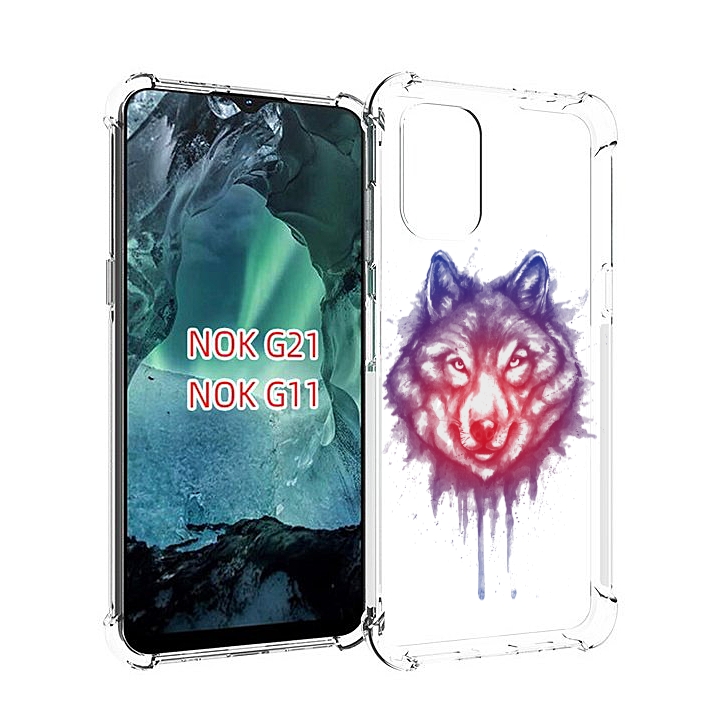 

Чехол Mypads Пушистый Волк Для Nokia G11/G21, Прозрачный, Tocco