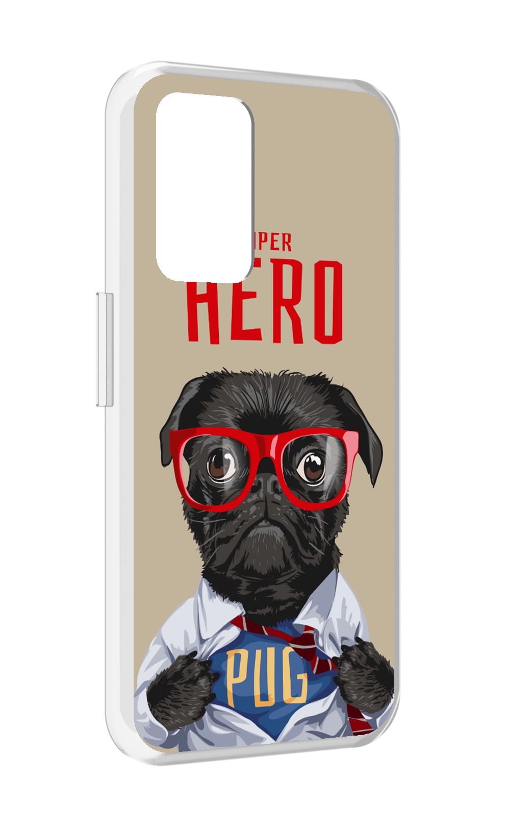 

Чехол MyPads Герой-PUG для Realme GT Neo3T, Прозрачный, Tocco