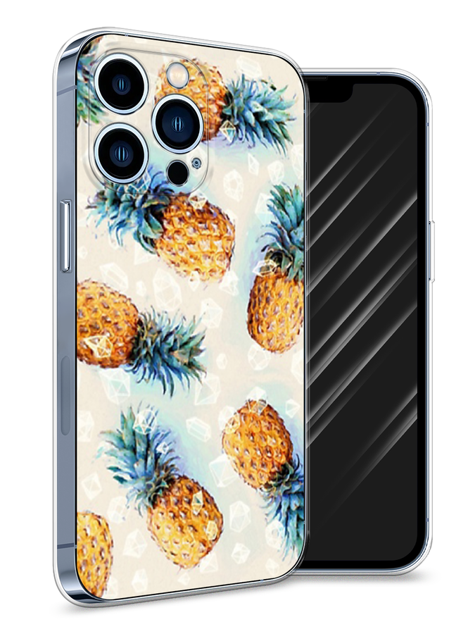 

Чехол Awog на Apple iPhone 13 Pro / Айфон 13 Pro "Ананасы", Разноцветный, 14350-3