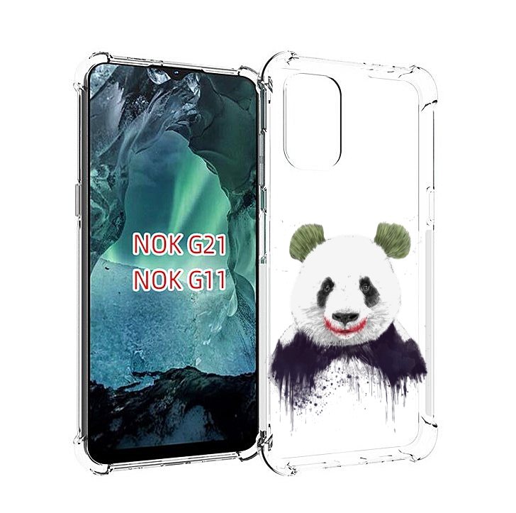 

Чехол Mypads Панда Джокер Для Nokia G11/G21, Прозрачный, Tocco