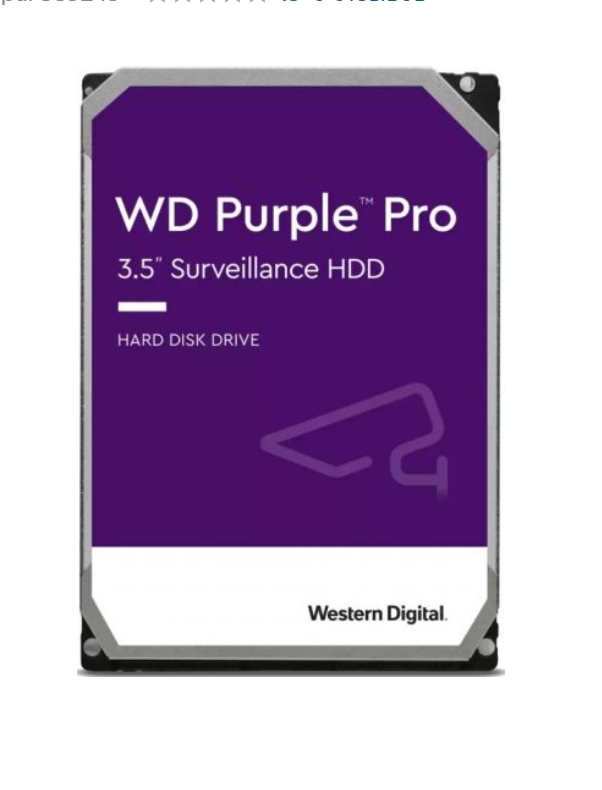 

Жесткий диск WD Original SATA-III 14Tb WD141PURP V eo Purple Pro (7200rpm) 512Mb 3.5