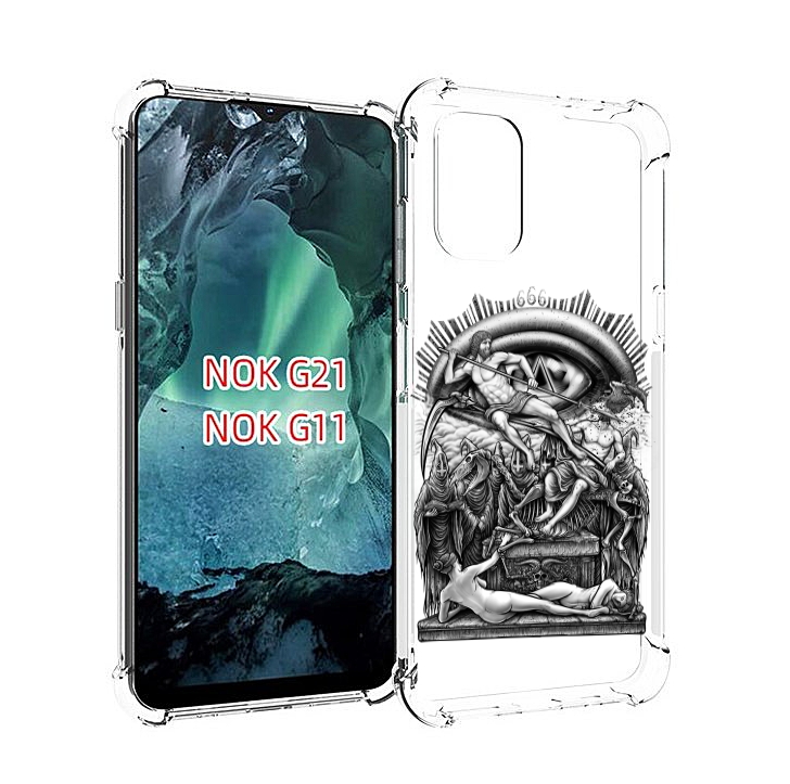 

Чехол Mypads Оракул Черно Белый Для Nokia G11/G21, Прозрачный, Tocco