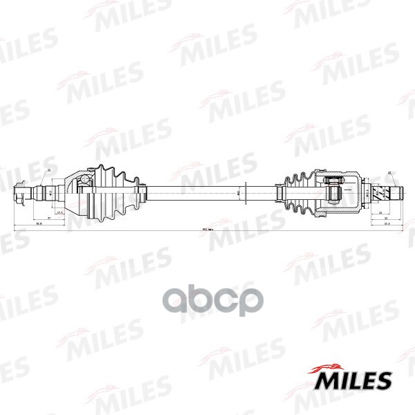 

Привод В Сборе Opel Astra H/Zafira B 1.2-1.6 04- Прав. Miles арт. gc02168, GC02168
