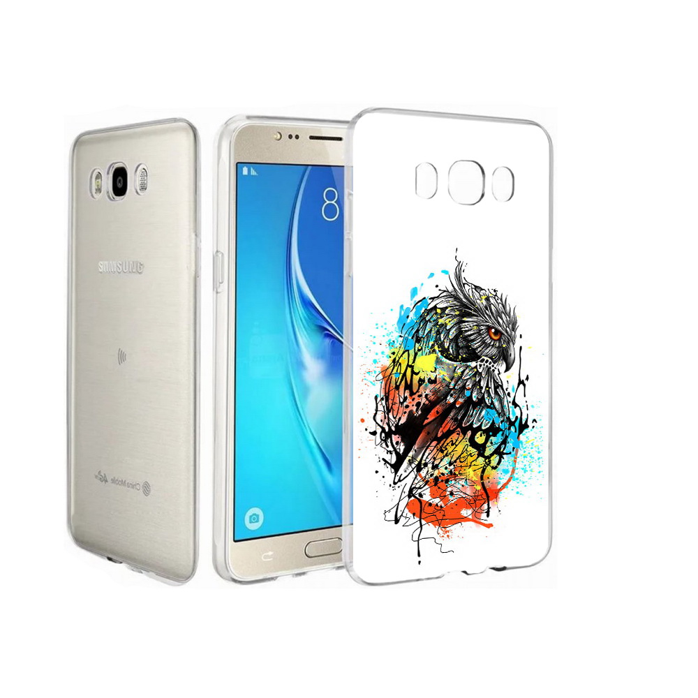 

Чехол MyPads Tocco для Samsung Galaxy J7 Творческая сова, Прозрачный, Tocco