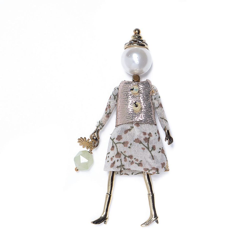 

Брошь из бижутерного сплава с бисером Miamelie MiA-218-BH0543, MiA-218-BH0543