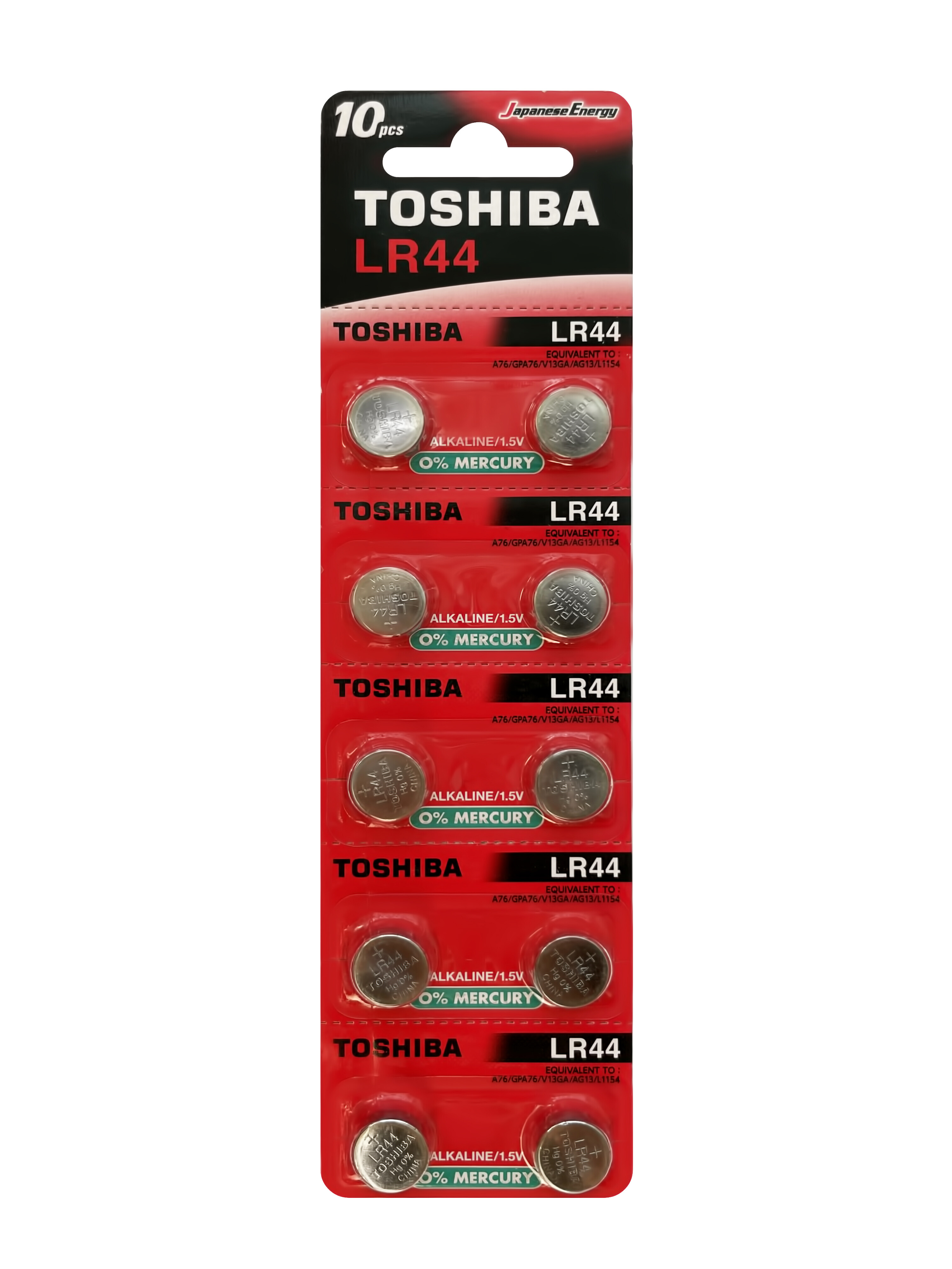 Батарейки Toshiba LR44 щелочные (alkaline) ТАБЛЕТКА Special (10шт) LR44 1,5V