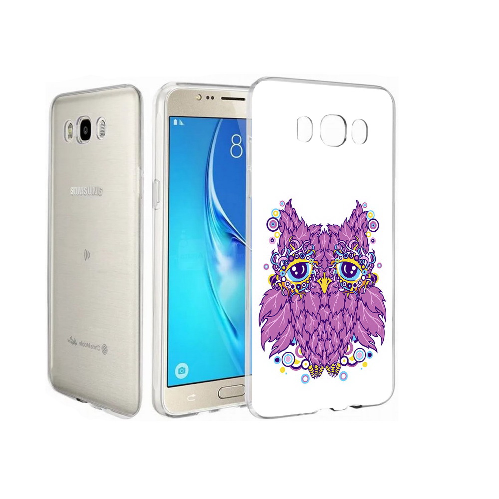 

Чехол MyPads Tocco для Samsung Galaxy J7 Розовая сова, Прозрачный, Tocco