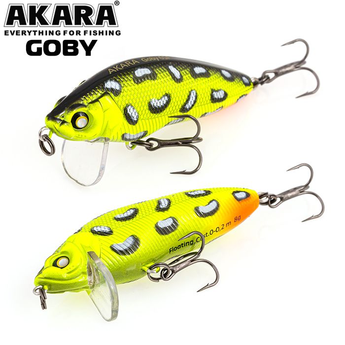 

Воблер Akara Goby 65F 8 гр 2/7 oz 2,6 in A116, Разноцветный, Goby