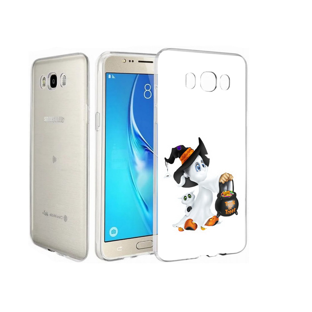 

Чехол MyPads Tocco для Samsung Galaxy J7 Маленький призрак, Прозрачный, Tocco