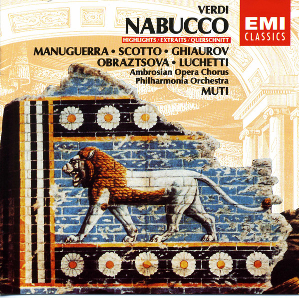 

Verdi: Nabucco (highlights) Philharmonia Orchestra, Riccardo Muti (1 CD)