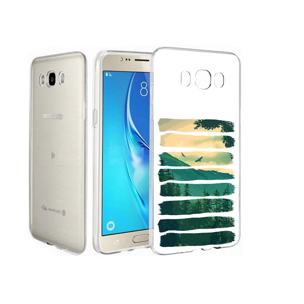 

Чехол MyPads Tocco для Samsung Galaxy J7 Лесная чаща, Прозрачный, Tocco