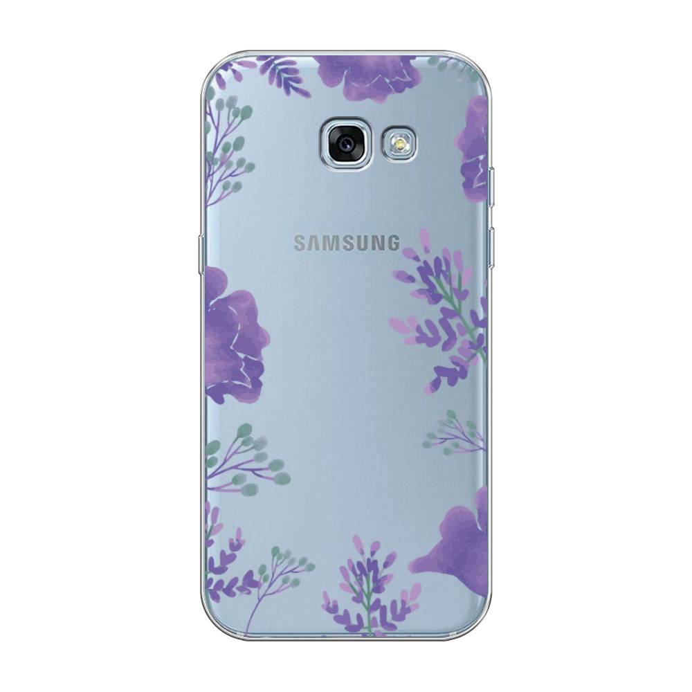 

Чехол Awog на Samsung Galaxy A3 2017 / Самсунг A3 2017 "Сиреневая цветочная рамка", Прозрачный;фиолетовый, 20350-8