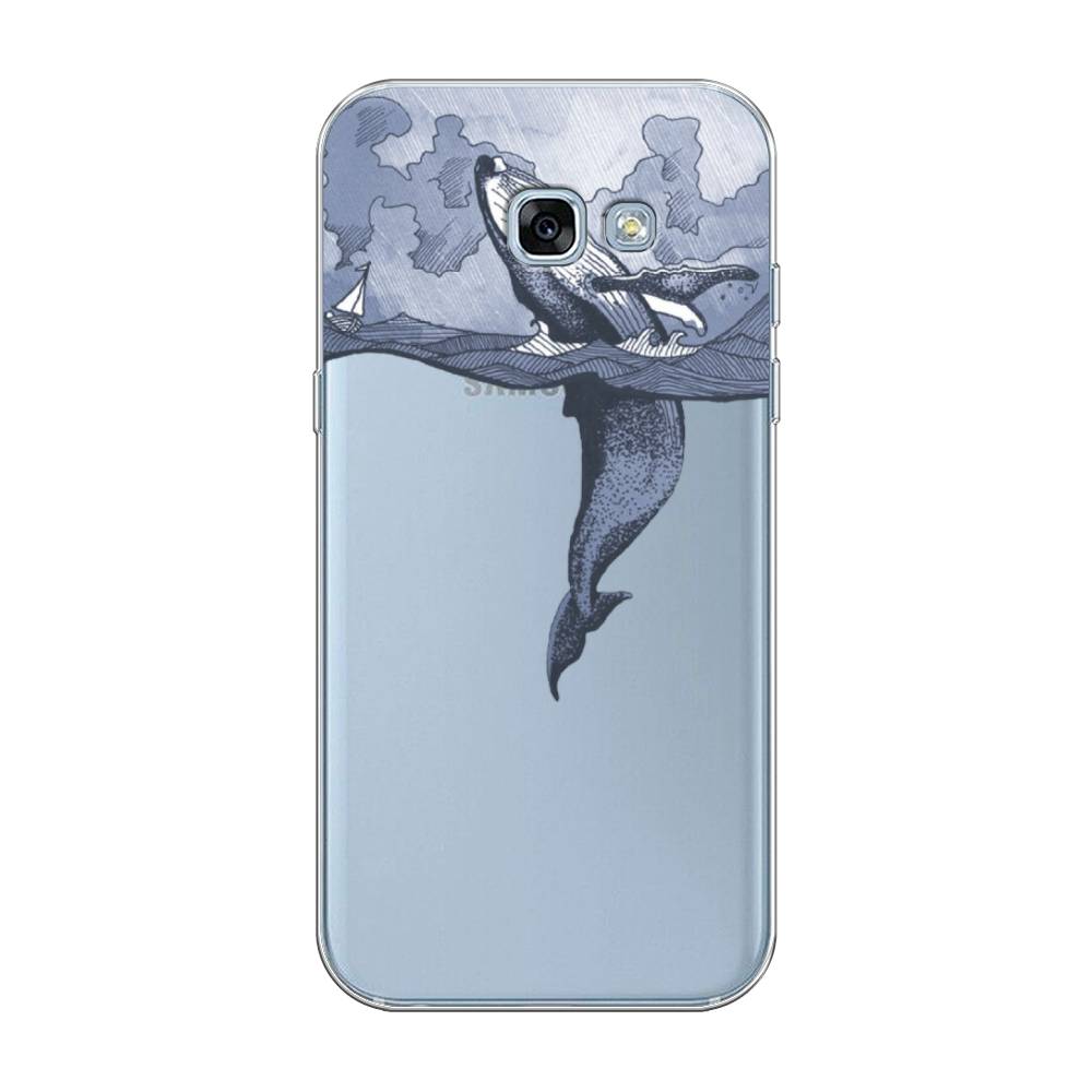 

Чехол Awog на Samsung Galaxy A3 2017 / Самсунг A3 2017 "Два измерения", Голубой;черный;прозрачный, 20350-7