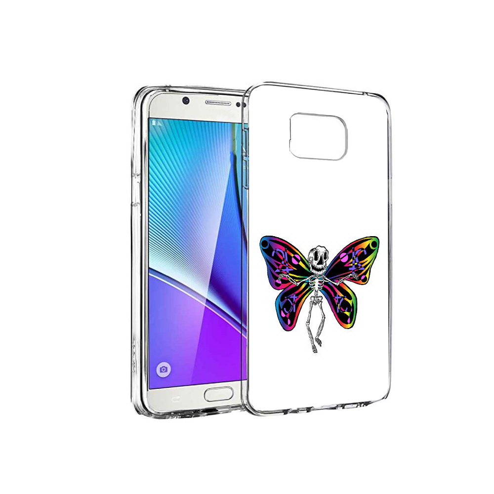 

Чехол MyPads Tocco для Samsung Galaxy Note 5 эффект бабочки, Прозрачный, Tocco