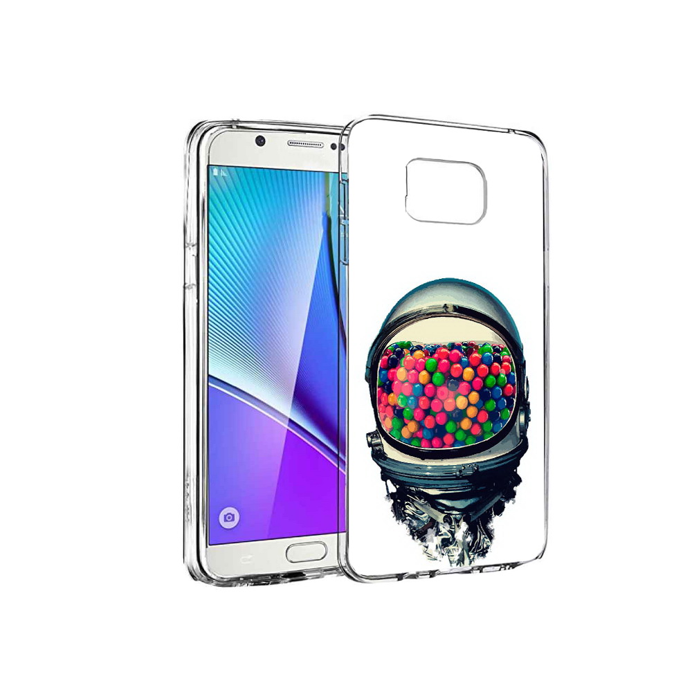 

Чехол MyPads Tocco для Samsung Galaxy Note 5 шлем космонавта, Прозрачный, Tocco