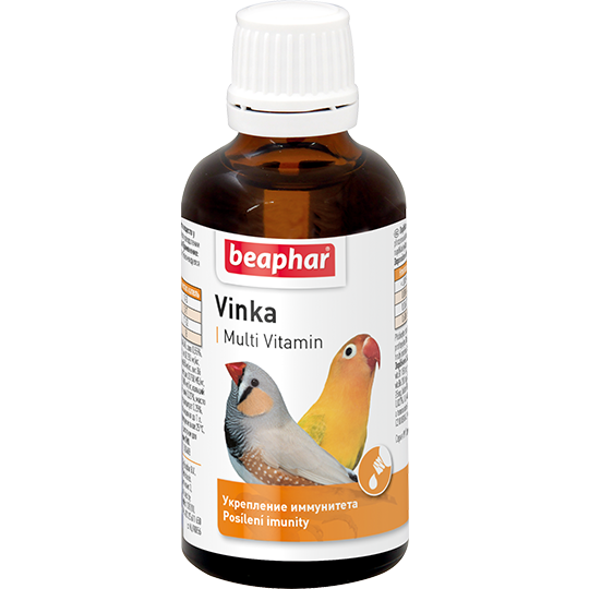 Витаминный комплекс для декоративных птиц Beaphar Vinka, укрепление иммунитета 50 мл
