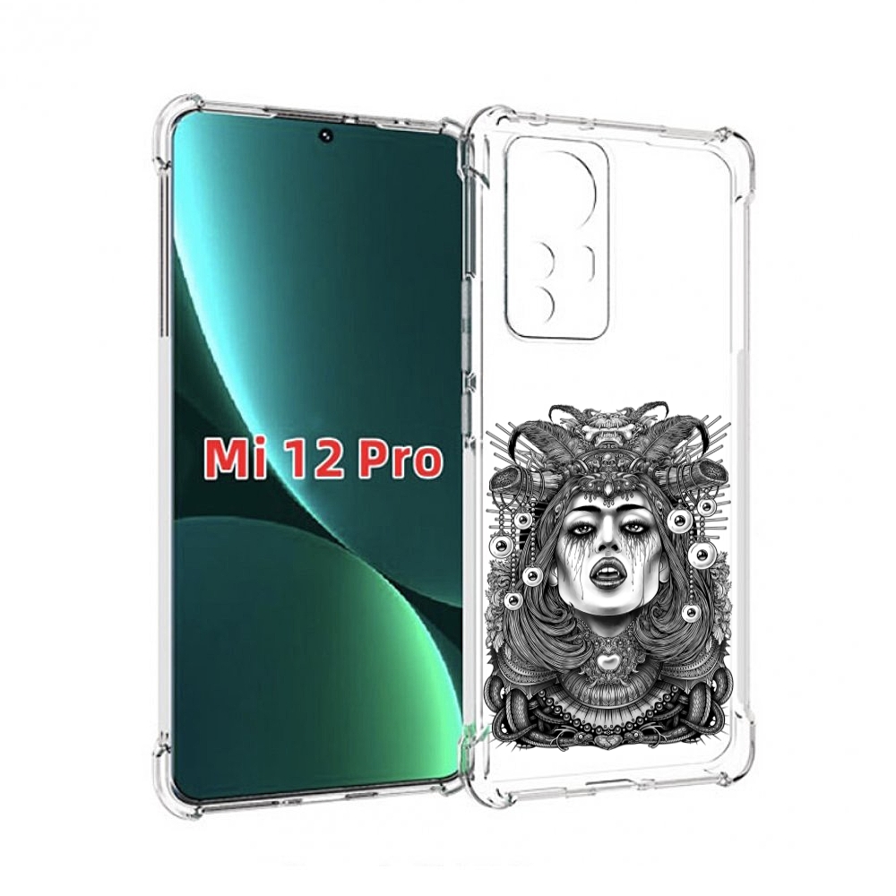 

Чехол MyPads портрет девушки черно белый для Xiaomi 12S Pro, Прозрачный, Tocco