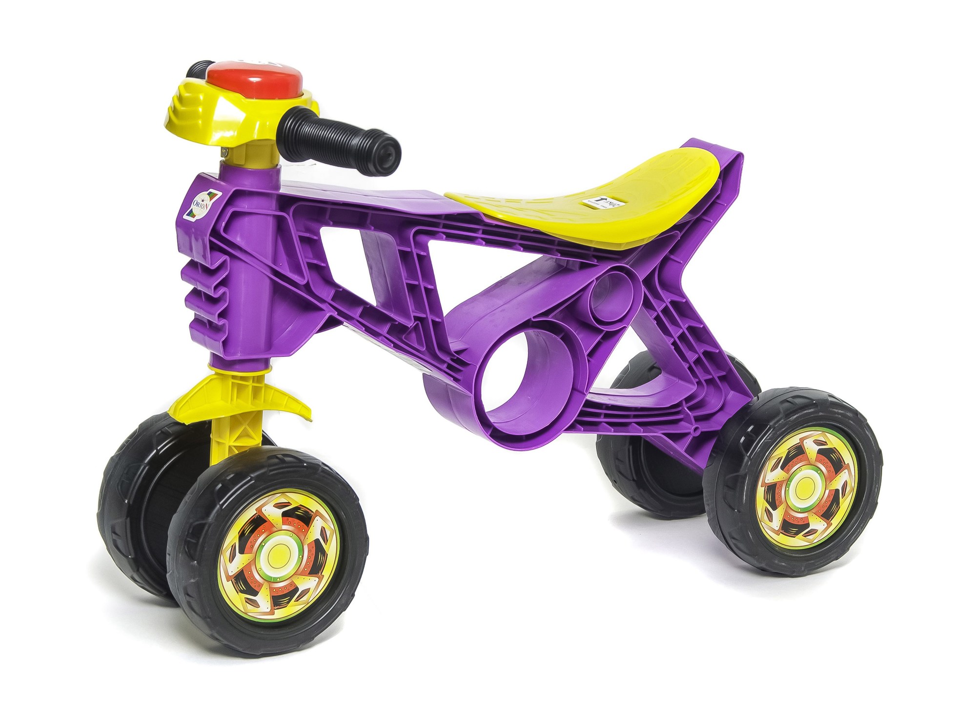 фото Каталка-мотоцикл четырёхколёсный "orion toys", цвет: фиолетовый