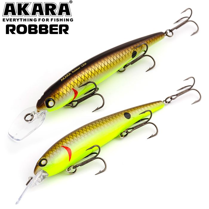 

Воблер Akara Robber 120F 19 гр 2/3 oz 4,7 in A64, Разноцветный, Robber