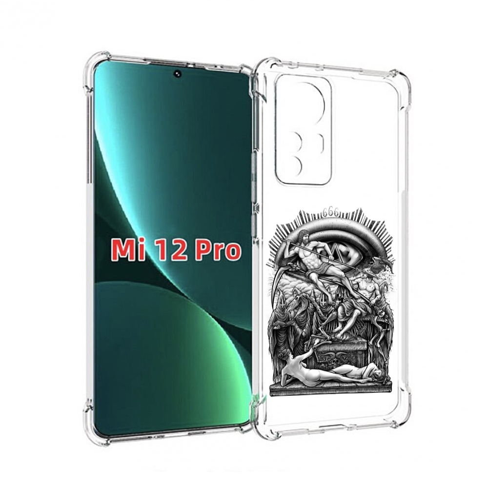 

Чехол MyPads оракул черно белый для Xiaomi 12S Pro, Прозрачный, Tocco