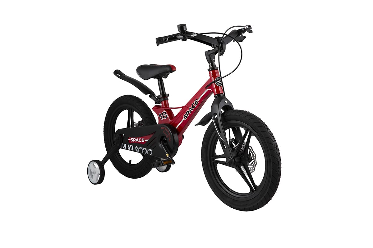 фото Велосипед детский "space. делюкс", двухколесный, 18", красный (2021) maxiscoo