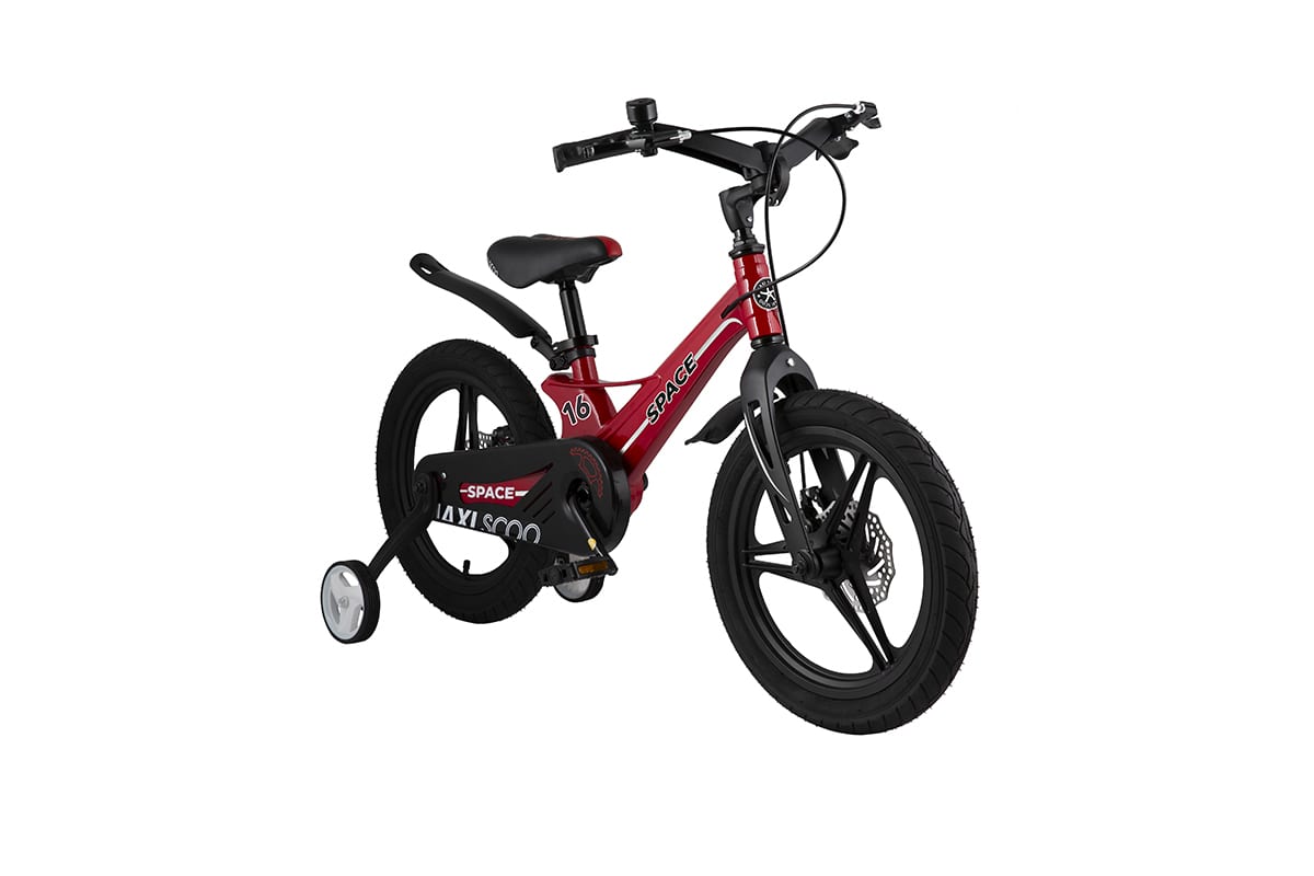 фото Велосипед детский "space. делюкс", двухколесный, 16", красный (2021) maxiscoo