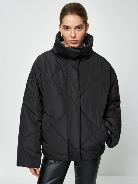 

Куртка женская ZARINA 3122428128 черная XL, Черный, 3122428128