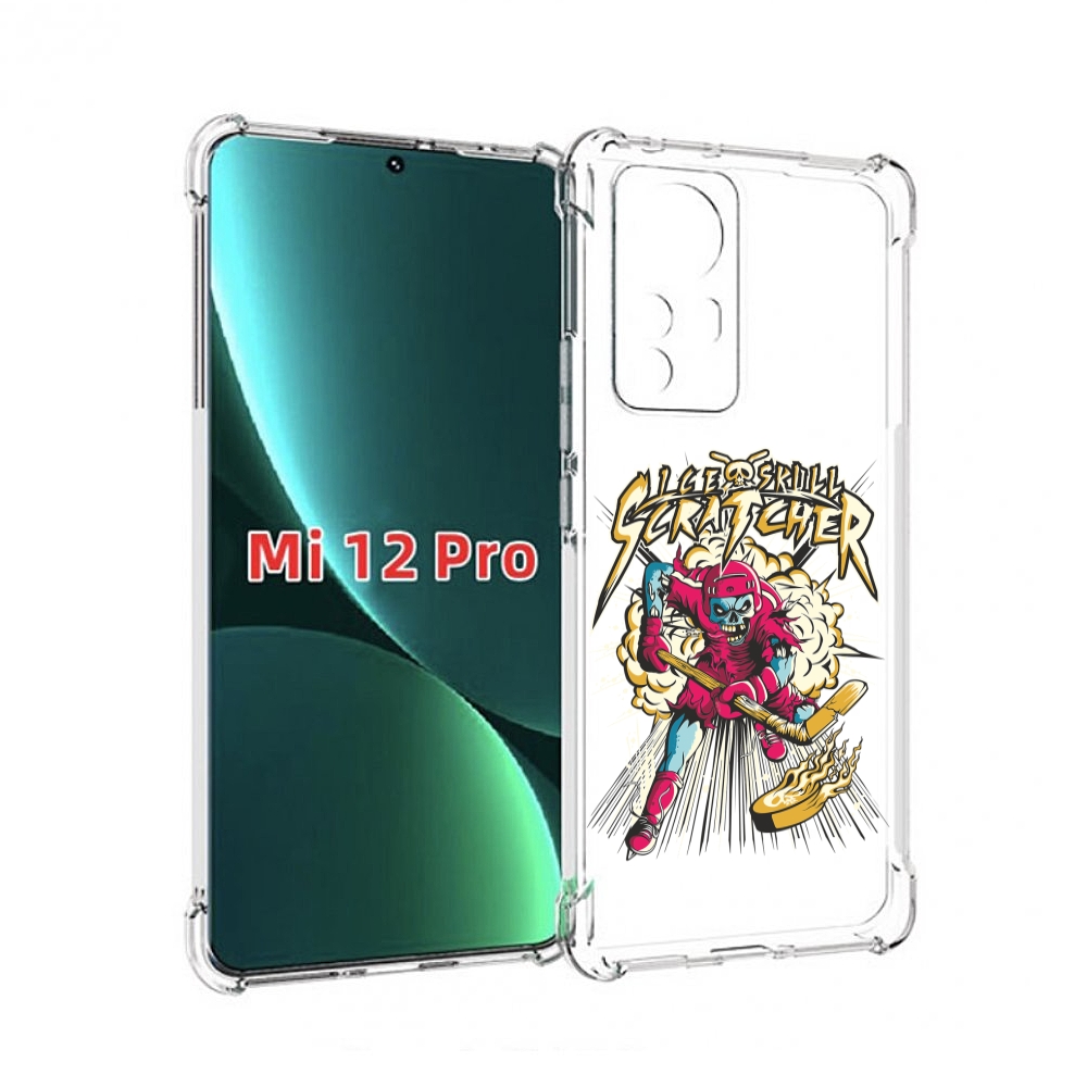 

Чехол MyPads нарисованный скелет хоккеист для Xiaomi 12S Pro, Прозрачный, Tocco