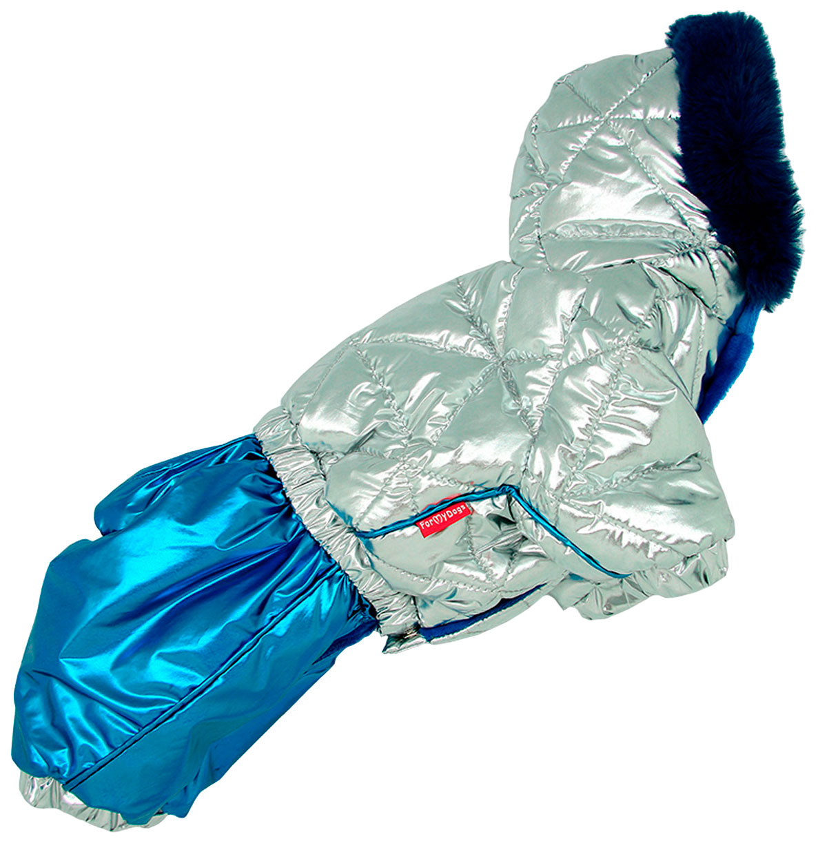 

Комбинезон для собак For My Dogs серебро-синий для мальчиков, р-р  FW1093-2021 M, Серебристый;синий, 4616674119502