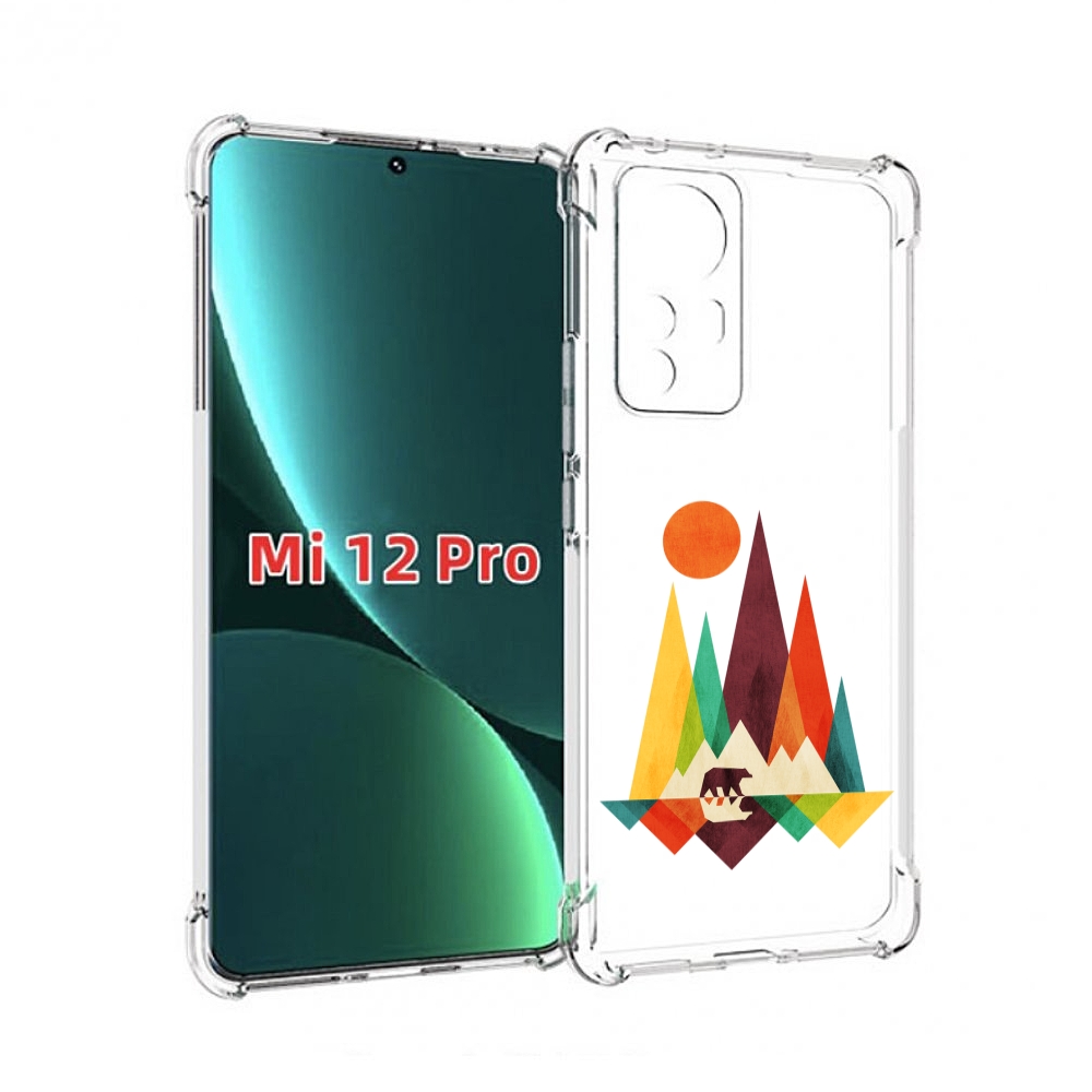 

Чехол MyPads нарисованные горы с медведем для Xiaomi 12S Pro, Прозрачный, Tocco