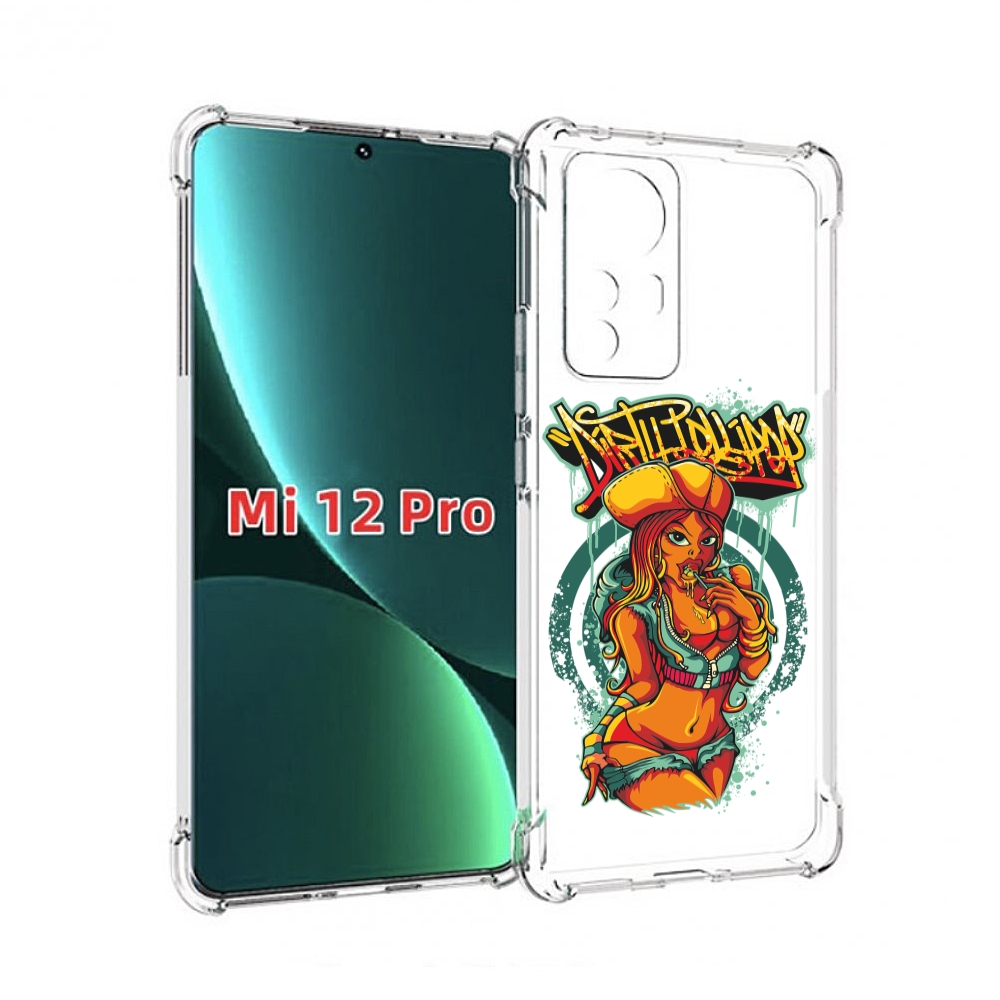 

Чехол MyPads нарисованная девушка комикс для Xiaomi 12S Pro, Прозрачный, Tocco