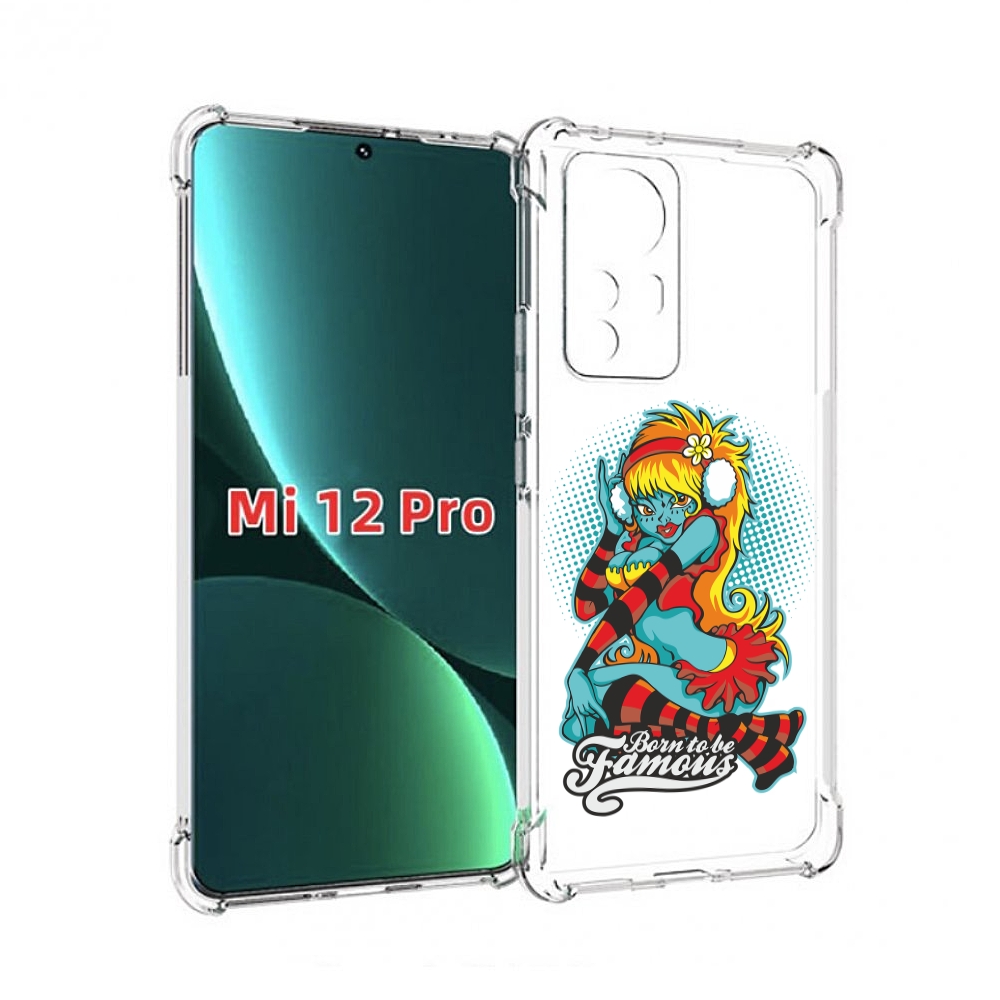 

Чехол MyPads нарисованная девушка в наушниках для Xiaomi 12S Pro, Прозрачный, Tocco