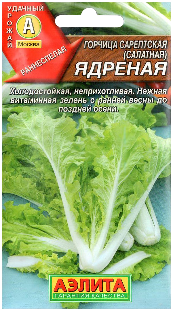 

Семена горчица Аэлита Ядреная салатная 1 уп.