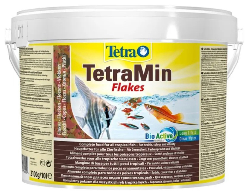 фото Корм для аквариумных рыбок tetra tetramin flakes хлопья, 2 шт по 10 л