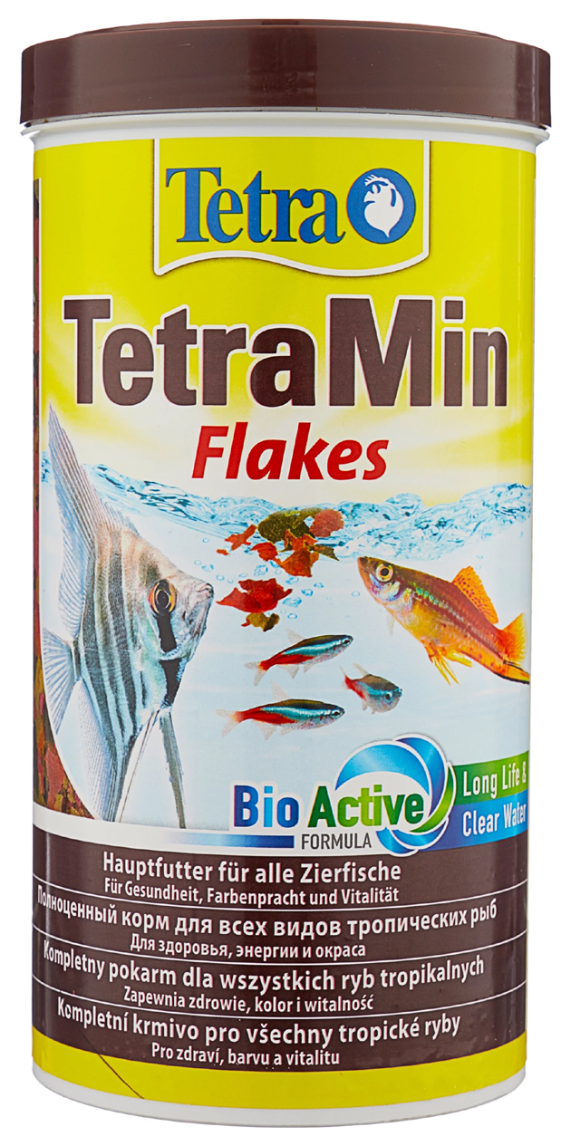 фото Tetra tetramin flakes корм хлопья для всех видов рыб (1 л х 2 шт)
