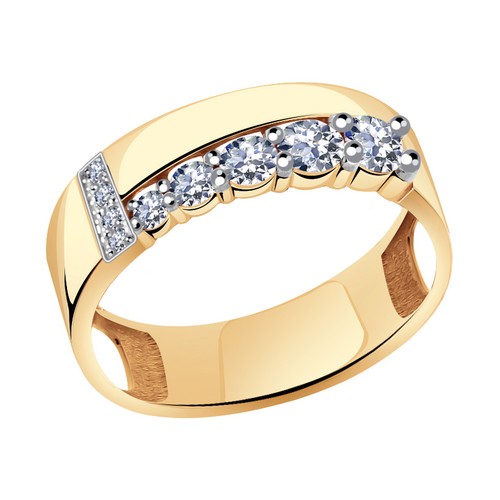

Кольцо из золота р. 18 Александра кл2580-62, Swarovski, кл2580-62