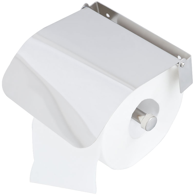 Держатель для туалетной бумаги OfficeClean в рулонаx Simple нержавеющая сталь xром