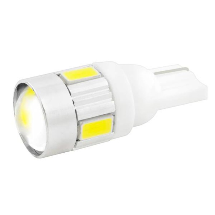 

Лампа светодиодная T10(W5W), 12В 6SMD диодов, с линзой Skyway,, S08201127 (20 шт)