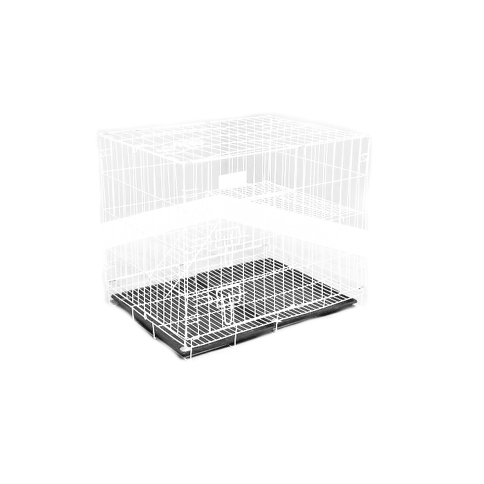 Клетка для собак Пижон и кошек, двухъярусная 70х50х60 см белая