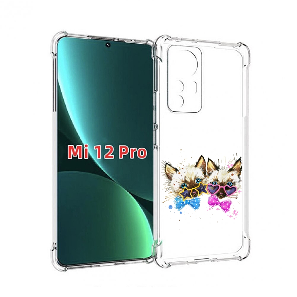 

Чехол MyPads милые котята для Xiaomi 12S Pro, Прозрачный, Tocco