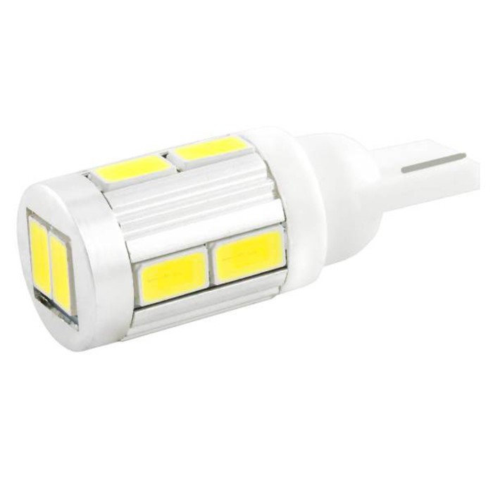 

Лампа светодиодная T10 (W5W), 12В 10SMD диодов, без цоколя Skyway,, S08201106 (20 шт)