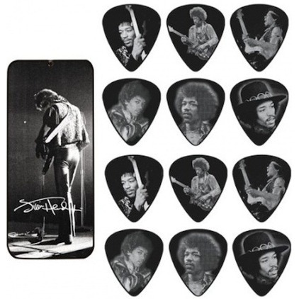 фото Медиатор dunlop jh-pt06m jimi hendrix silver portrait