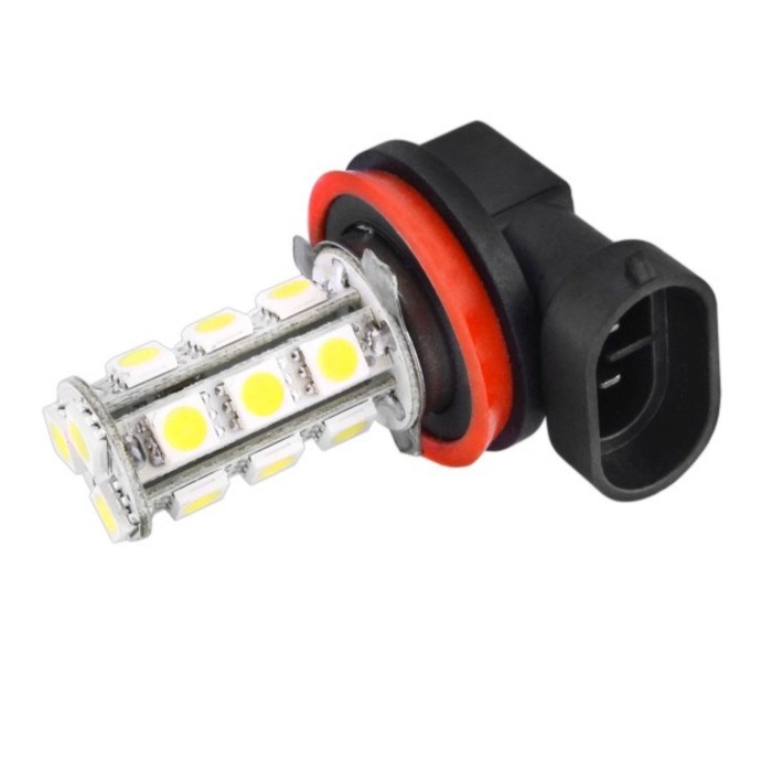 

Лампа светодиодная H11, 12В 18 SMD диодов, Skyway,, S08201006 (5 шт)