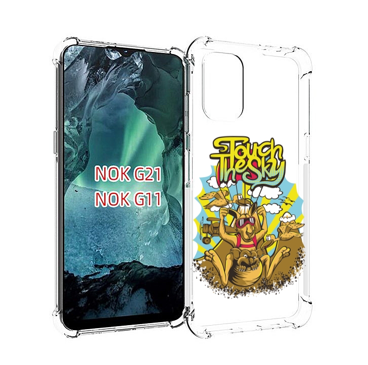 Чехол Mypads Нарисованное Кенгуру Комикс Для Nokia G11/G21