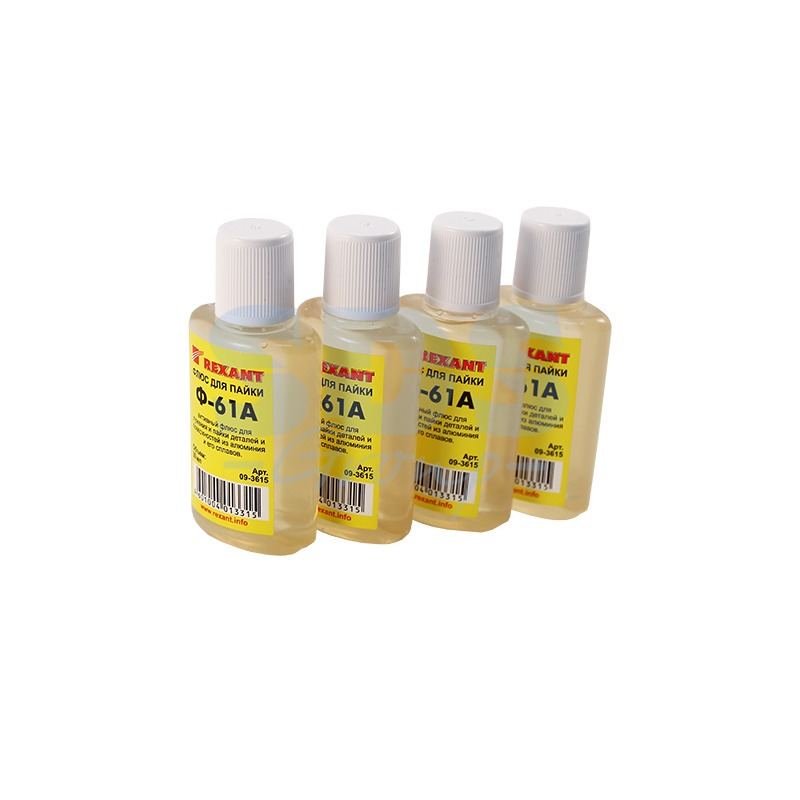 

Флюс Rexant 09-3615 Ф-61А (пайка алюминия) 30мл, 09-3615 Ф-61А (пайка алюминия) 30мл