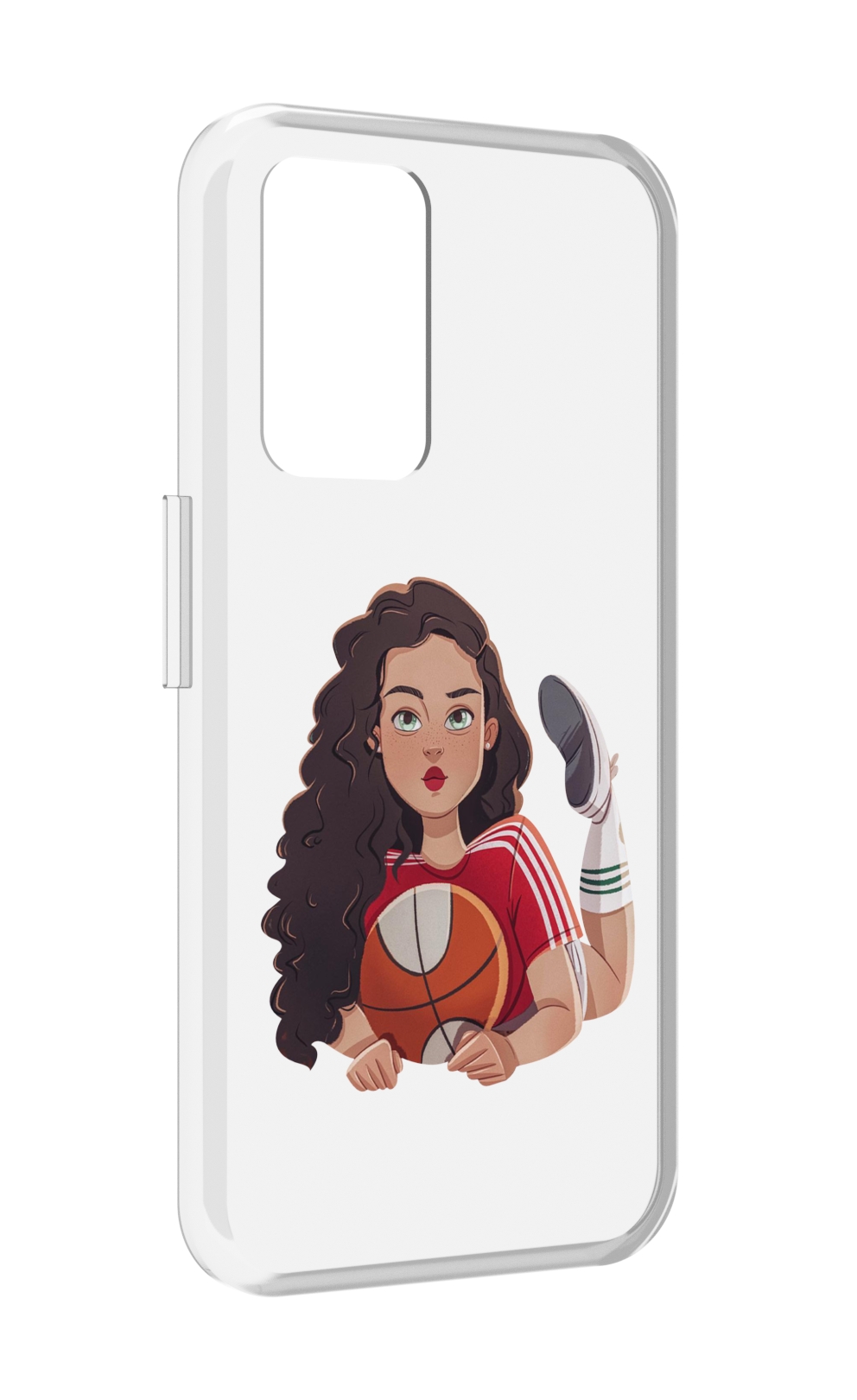 

Чехол MyPads Баскетболитска-в-гольфах женский для Realme GT Neo3T, Прозрачный, Tocco