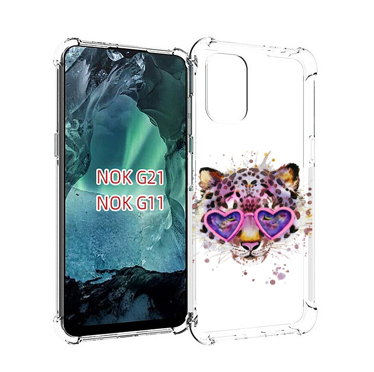 

Чехол Mypads Модный Леопард Для Nokia G11/G21, Прозрачный, Tocco