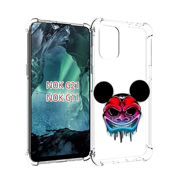 

Чехол MyPads микки в маске для Nokia G11 / G21, Прозрачный, Tocco